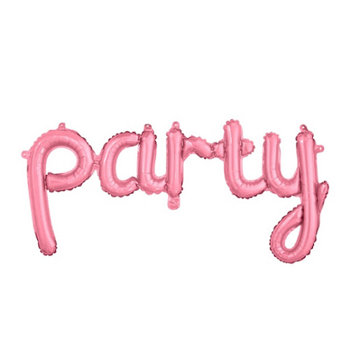 파티 [PARTY] 이니셜 풍선 [핑크]